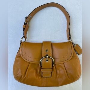 Coach Tan Leather Shoulder Bag